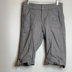 Lee Easy Fit Gray Capri Pockets 10 Petite